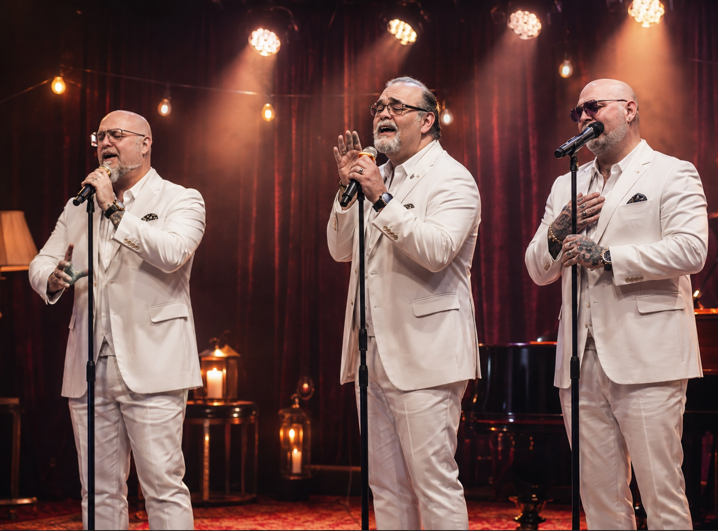 SongByrd Ministries performing on stage with warm golden lighting